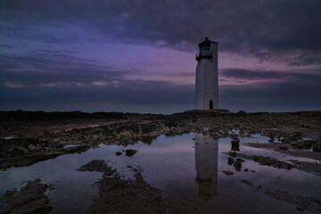 Southerness lighthouse, Dumfries and Galloway, Scotland.