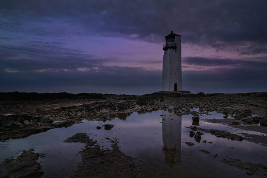 Southerness lighthouse, Dumfries and Galloway, Scotland.