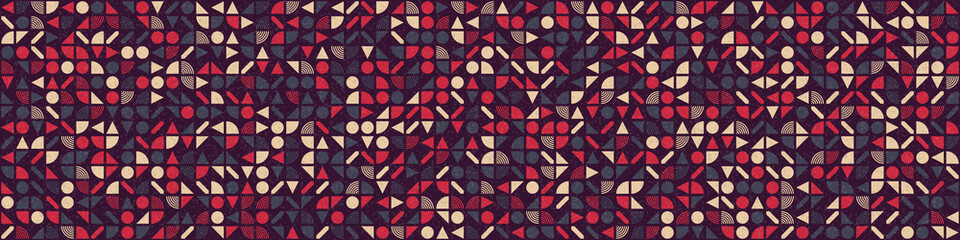 Abstract Geometric Pattern generative computational art illustration