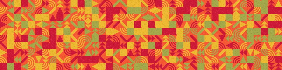 Abstract Geometric Pattern generative computational art illustration