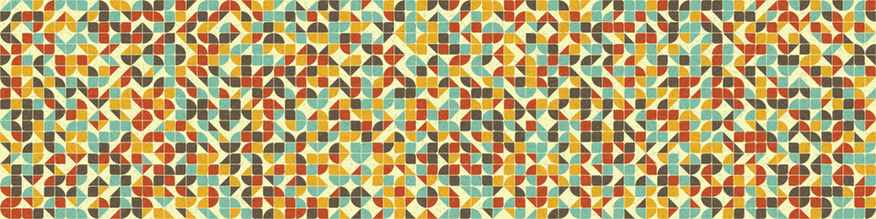 Abstract Geometric Pattern generative computational art illustration