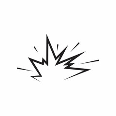 Explosion Icon. Blast Illustration As A Simple Sign & Trendy Symbol for Design