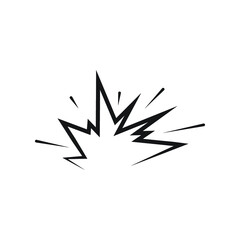 plosion Icon. Blast Illustration As A Simple Sign & Trendy Symbol for Design