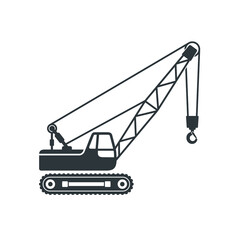 excavator crane icon