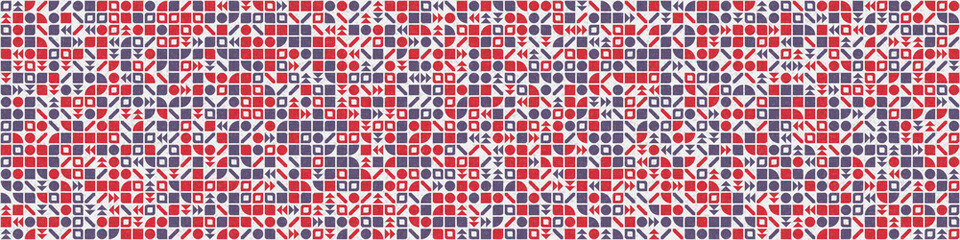 Abstract Geometric Pattern generative computational art illustration