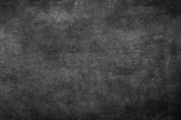 Blank wide screen Real chalkboard background texture in college concept for back to school panoramic wallpaper for black friday white chalk text draw graphic. Empty surreal room wall blackboard pale.