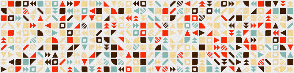 Fototapeta premium Abstract Geometric Pattern generative computational art illustration
