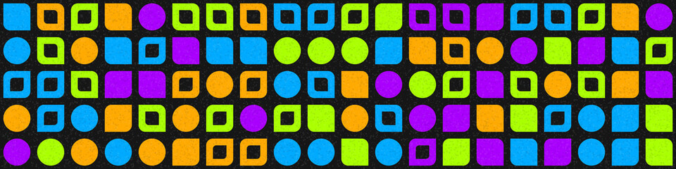 Abstract Geometric Pattern generative computational art illustration