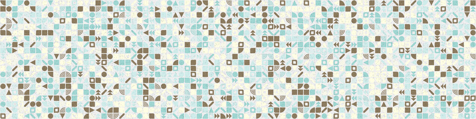 Abstract Geometric Pattern generative computational art illustration