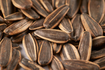 sunflower seeds on a cutting board