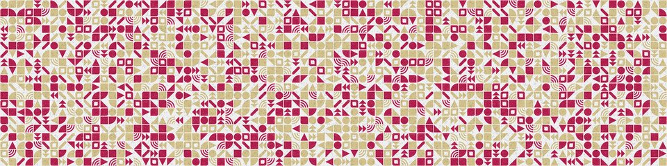Abstract Geometric Pattern generative computational art illustration