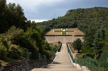 Polish soldiers' cemetery in Monte Cassino - obrazy, fototapety, plakaty