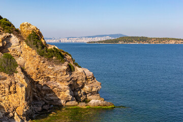 Fototapeta premium View from Prince Islands at Marmara Sea.