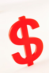 red dollar symbol
