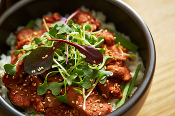 Spicy Stir-fried Pork with Rice