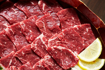 yukhoe, Korean style raw beef