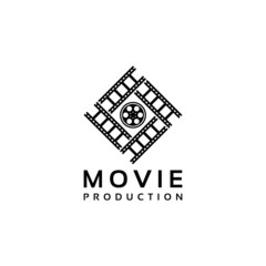 movie cinema film production logo design