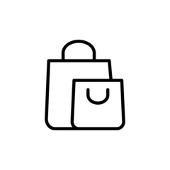 shopping bag icon vector for your design element