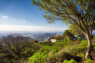 View of Arona, a beautiful town in south of Tenerife island (Canary Islands, Spain)