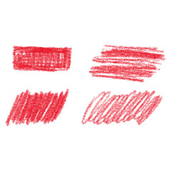 Red marker pen highlighter element. Vector illustration