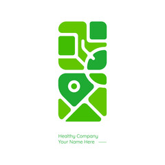 Geometric logo abstract for healthy company