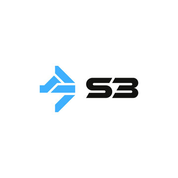 S3 initial letter logo, SB initial letter logo, technology logo, automotive logo