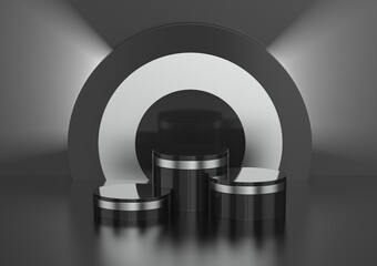Luxury Stand & Minimal scene with podium and abstract background