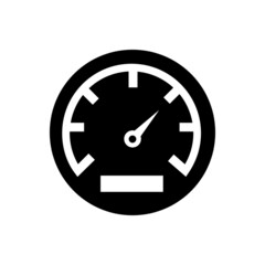 Speedometer icon vector. tachometer illustration sign. measuring device symbol. Display with measurement logo.