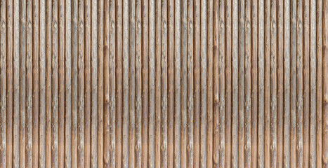wooden pattern thin logs vertical set fence rustic