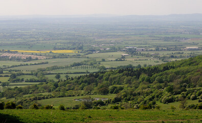 Fototapeta premium View from Prestbury hill