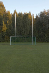 soccer and American football goal