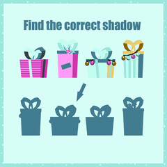 Christmas maze. Kids mini game for development.