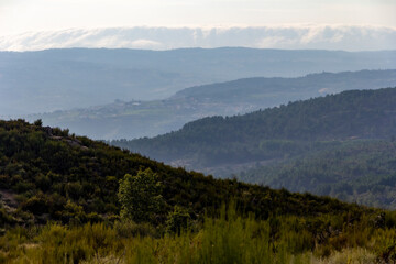 landscape with a phenomenon known as orographic elevation