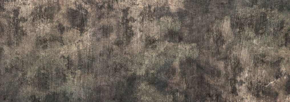 Expressive gold colored grunge dark wall of concrete