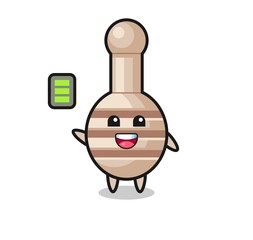 honey dipper mascot character with energetic gesture