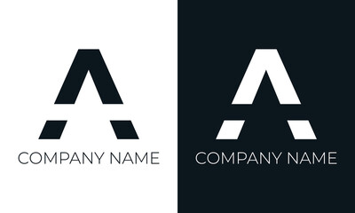 	
Initial letter a logo vector design template. Creative modern trendy a typography and black colors.