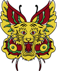 old skull illustration