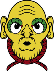 old skull illustration