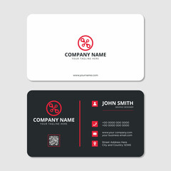 Modern professional business card design vector