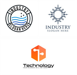 Industry technology logo design