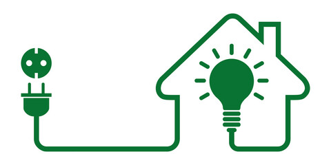 Logo maison et énergie.