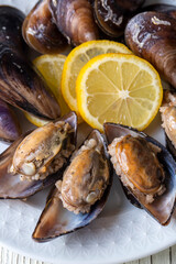 Turkish Street Food Stuffed Mussels with Lemon - Midye Dolma