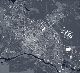 Obraz premium map of the city of Zhytomyr, Ukraine