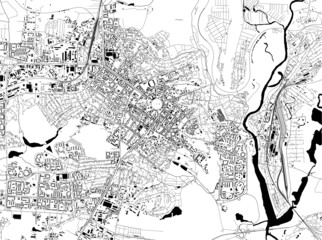map of the city of Poltava, Ukraine