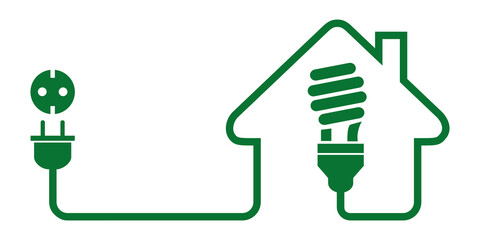 Logo maison et énergie.