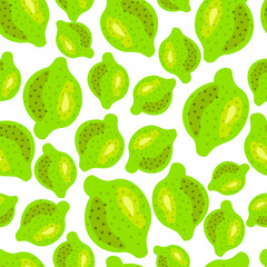 Pattern design with lime vector illustration