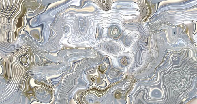 Abstract white neon metallic liquid background