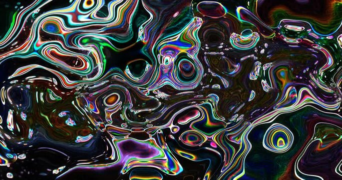 Black abstract neon liquid vintage creative background