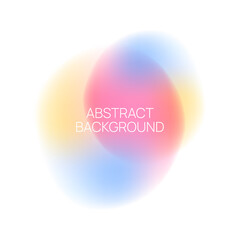 Vector blurred glowing circle.