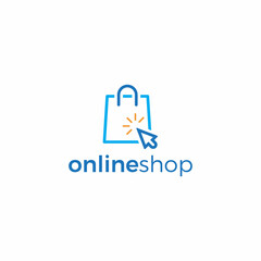 Online shop logo icon.